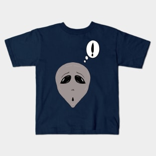 Surprised Alien Gray! Kids T-Shirt